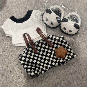 Labubu Outfit with Panda Slippers